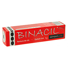 BINACIL® Farba na riasy a obočie - svetlo čierna - 15 ml
